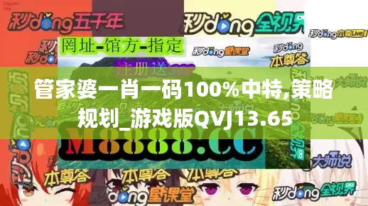 管家婆一肖一碼100%中特,策略規劃_游戲版QVJ13.65