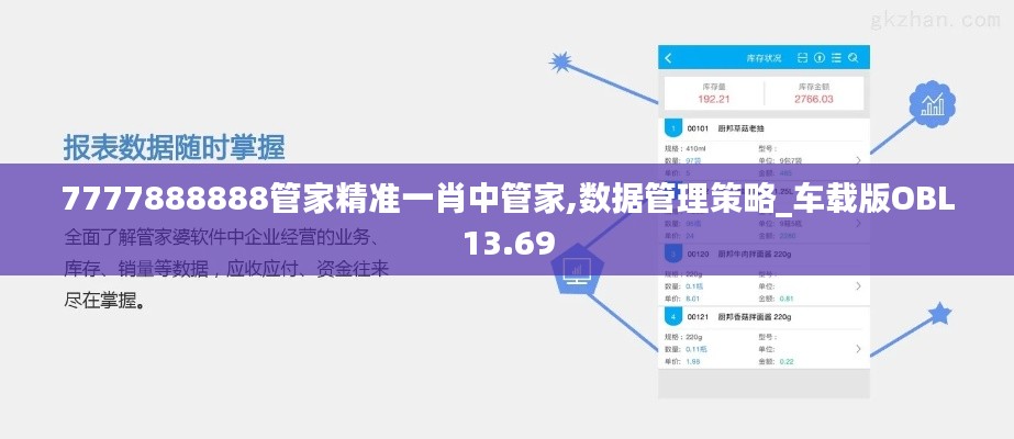 7777888888管家精準一肖中管家,數據管理策略_車載版OBL13.69