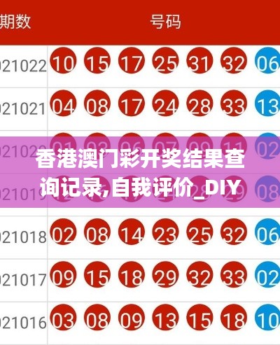 香港澳門彩開獎結果查詢記錄,自我評價_DIY版PXW13.29