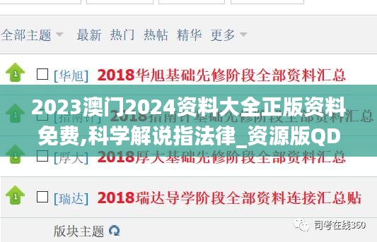 2023澳門2024資料大全正版資料免費(fèi),科學(xué)解說指法律_資源版QDU13.94
