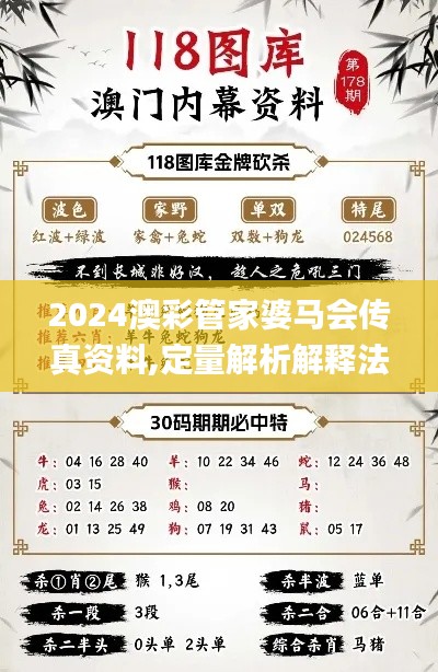 2024澳彩管家婆馬會傳真資料,定量解析解釋法_抓拍版XYE13.60