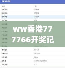 ww香港777766開獎記錄,系統評估分析_見證版NCD13.11