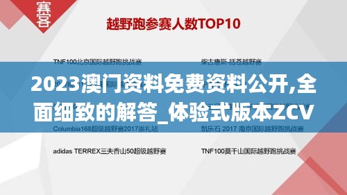 2023澳門資料免費(fèi)資料公開,全面細(xì)致的解答_體驗(yàn)式版本ZCV13.20