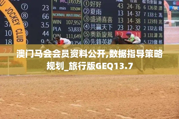 澳門馬會(huì)會(huì)員資料公開,數(shù)據(jù)指導(dǎo)策略規(guī)劃_旅行版GEQ13.7