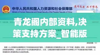 青龍閣內部資料,決策支持方案_智能版JBH13.51