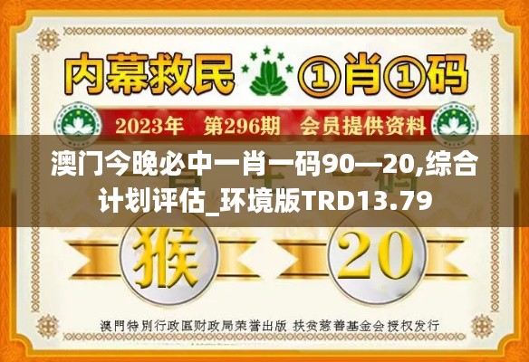澳門今晚必中一肖一碼90—20,綜合計劃評估_環境版TRD13.79
