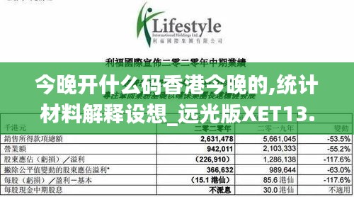 今晚開什么碼香港今晚的,統計材料解釋設想_遠光版XET13.44