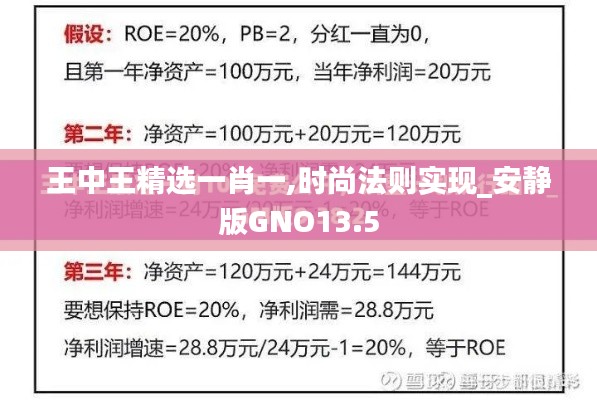 王中王精選一肖一,時尚法則實現_安靜版GNO13.5