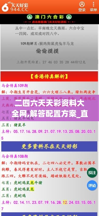二四六天天彩資料大全網,解答配置方案_直觀版MOY13.67