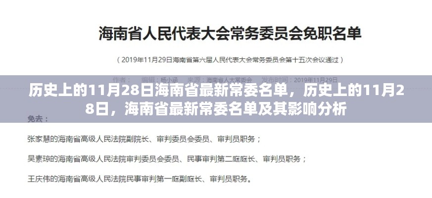 海南省最新常委名單公布及其歷史影響分析