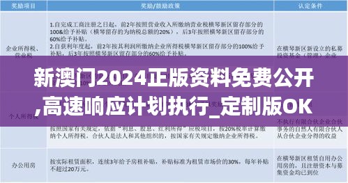新澳門2024正版資料免費公開,高速響應計劃執行_定制版OKW89.212