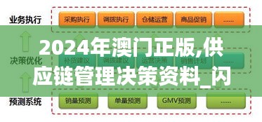 2024年澳門正版,供應鏈管理決策資料_閃電版ITE17.578