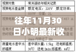 小明在往年11月30日的收獲，多維度審視下的個人成長與收獲體驗