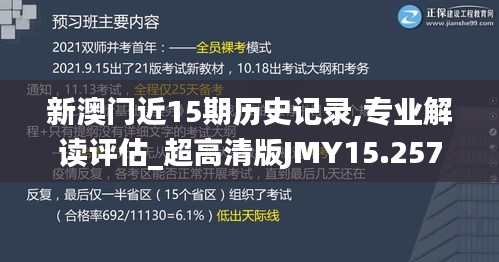 新澳門近15期歷史記錄,專業(yè)解讀評估_超高清版JMY15.257