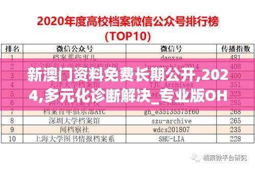 新澳門資料免費長期公開,2024,多元化診斷解決_專業(yè)版OHZ53.878