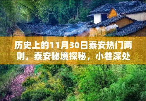 揭秘泰安秘境,歷史十一月三十日特色與小巷深處的神秘小店探秘之旅