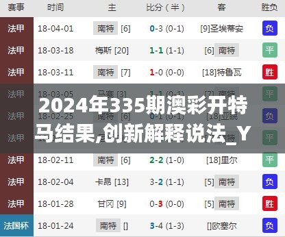 2024年335期澳彩開特馬結果,創新解釋說法_YKS84.855傳達版