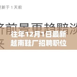 越南鞋廠招聘熱潮背后的深度思考,最新職位發布與趨勢分析