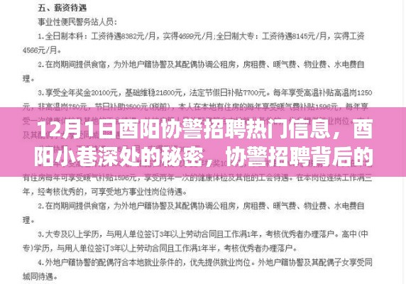酉陽協(xié)警招聘背后的故事,小巷深處的秘密與獨(dú)特小店之旅