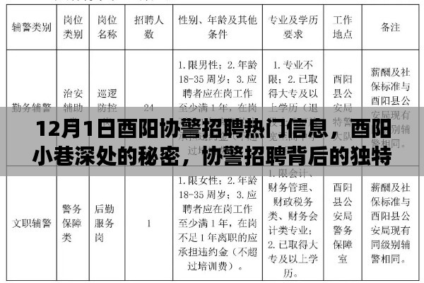 酉陽協警招聘背后的故事,小巷深處的秘密與獨特小店之旅