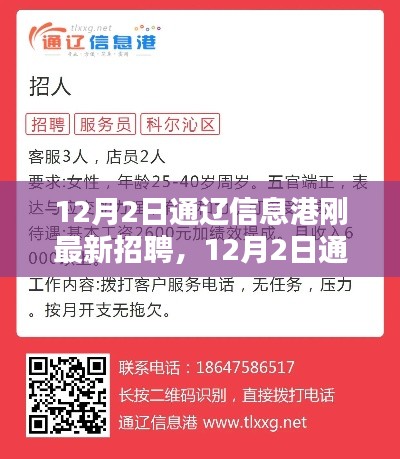 12月2日通遼信息港最新招聘動態(tài)及職業(yè)機會探索揭秘