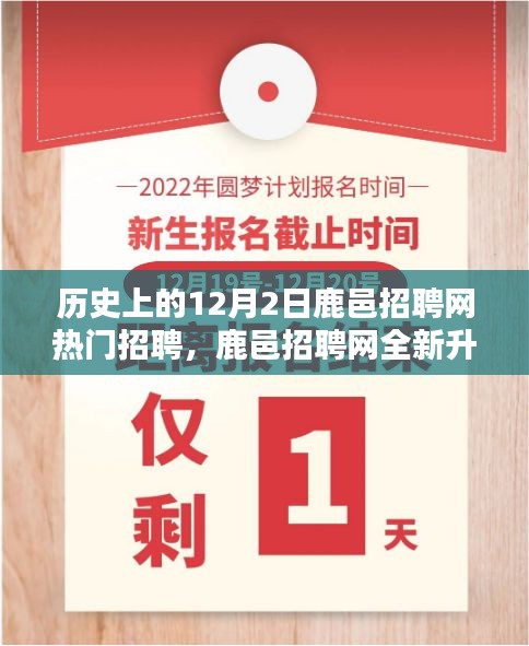 歷史上的12月2日鹿邑招聘網全新升級,科技引領招聘潮流