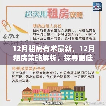 探尋最佳租賃時機與策略,最新租房策略解析在十二月租房有術