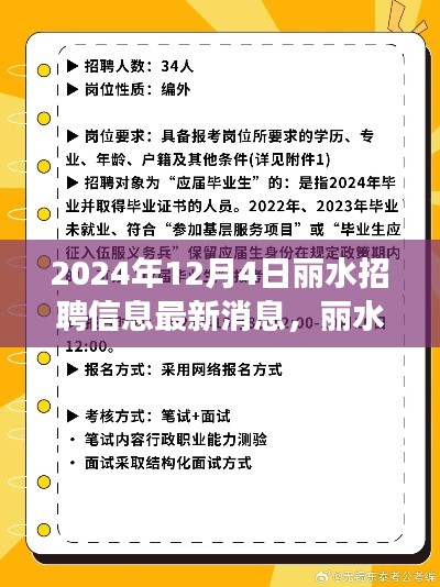麗水最新招聘信息速遞,職場人的福音,一網打盡十二月招聘信息