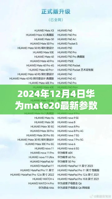 華為Mate 20最新參數詳解及購買指南(2024年12月版)
