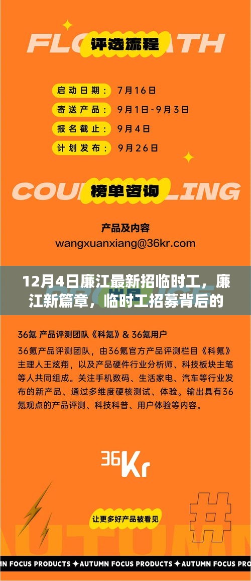 廉江新篇章,臨時工招募背后的故事與深遠影響揭秘