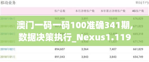 澳門一碼一碼100準確341期,數(shù)據(jù)決策執(zhí)行_Nexus1.119
