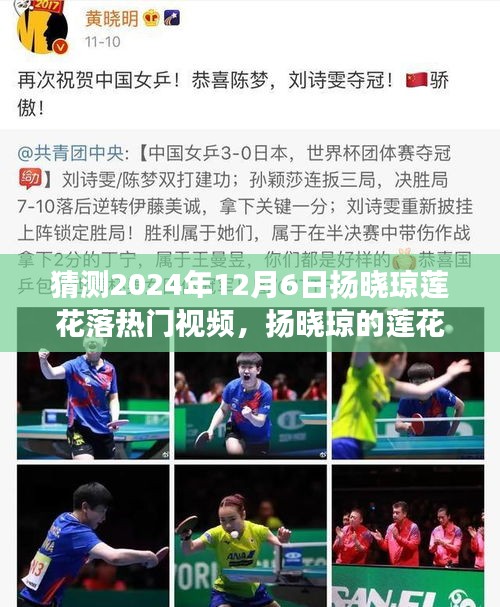 揚曉瓊蓮花落夢幻之旅，溫馨日常的期待與驚喜，熱門視頻預(yù)測（2024年12月6日）