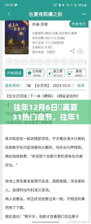 往年12月6日姇離夏第31章，熱門章節深度評測與介紹