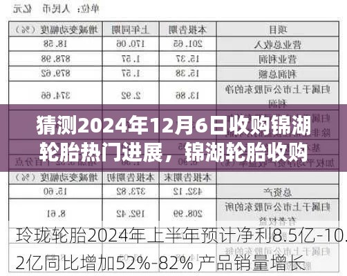 揭秘錦湖輪胎收購風云再起,最新進展預測至2024年12月6日揭曉!