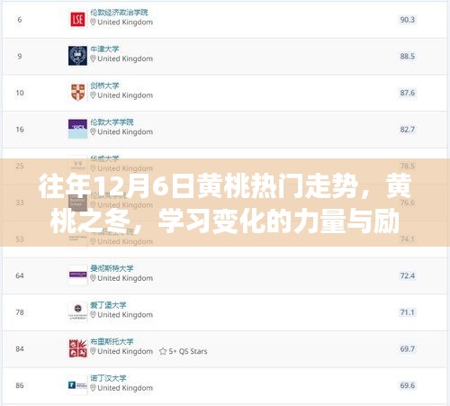 黃桃之冬,揭秘歷年熱門走勢,勵志學(xué)習(xí)之旅開啟的力量與變化