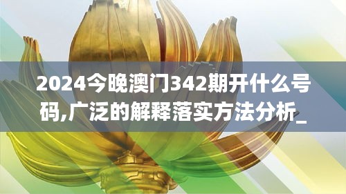 2024今晚澳門342期開什么號碼,廣泛的解釋落實方法分析_桌面版4.154