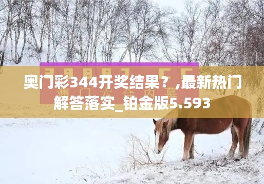 奧門彩344開獎結果?,最新熱門解答落實_鉑金版5.593