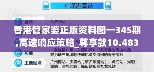 香港管家婆正版資料圖一345期,高速響應(yīng)策略_尊享款10.483