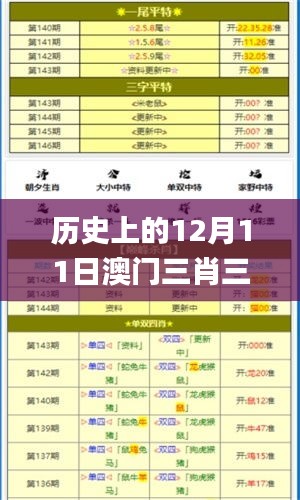 歷史上的12月11日澳門三肖三碼精準100%黃大仙,完整的執行系統評估_8K9.984