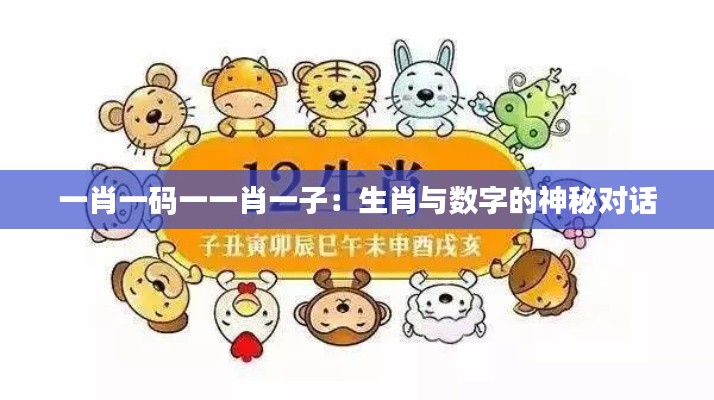 一肖一碼一一肖一子:生肖與數字的神秘對話
