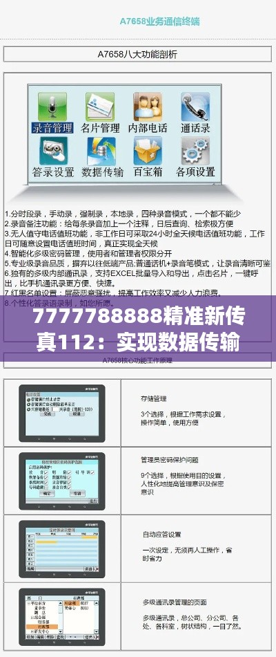 7777788888精準新傳真112:實現數據傳輸的即時與安全