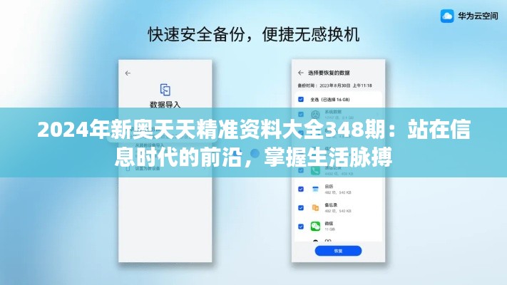 2024年新奧天天精準(zhǔn)資料大全348期:站在信息時代的前沿,掌握生活脈搏