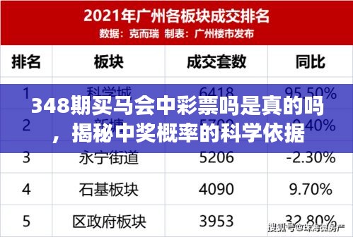 348期買馬會中彩票嗎是真的嗎,揭秘中獎概率的科學依據(jù)
