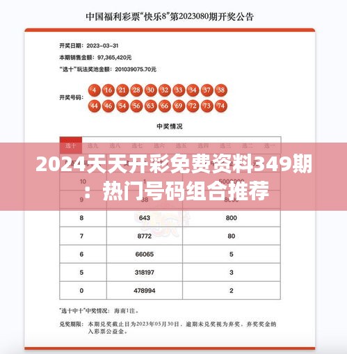 2024天天開彩免費資料349期:熱門號碼組合推薦