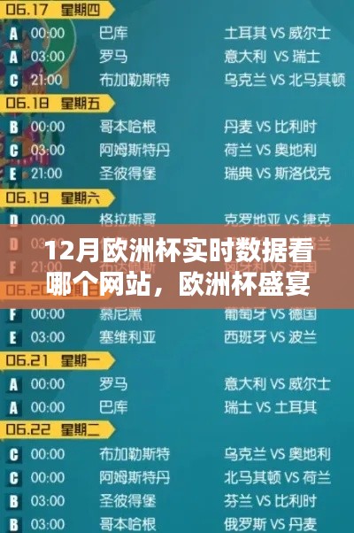科技引領實時數據新紀元,探索最佳歐洲杯觀賽體驗的智能網站