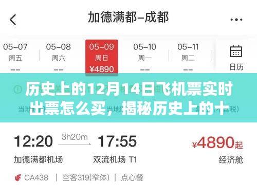 揭秘歷史中的十二月十四日,飛機票實時出票攻略與購買指南