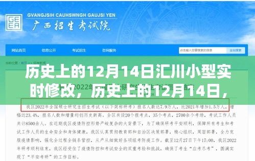 歷史上的12月14日，匯川小型實時修改技術的重要里程碑