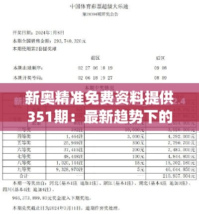 新奧精準免費資料提供351期:最新趨勢下的實用精選