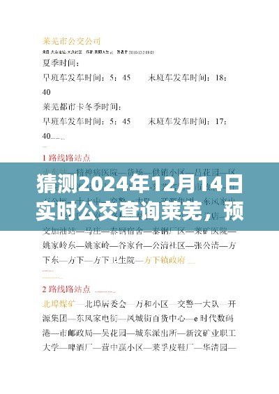 2024年實時公交查詢?nèi)R蕪深度評測與預(yù)測