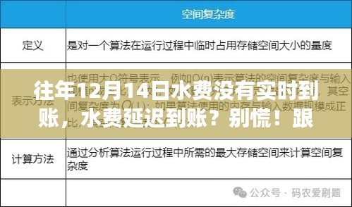 水費(fèi)延遲到賬背后的故事,尋找內(nèi)心的寧?kù)o之旅